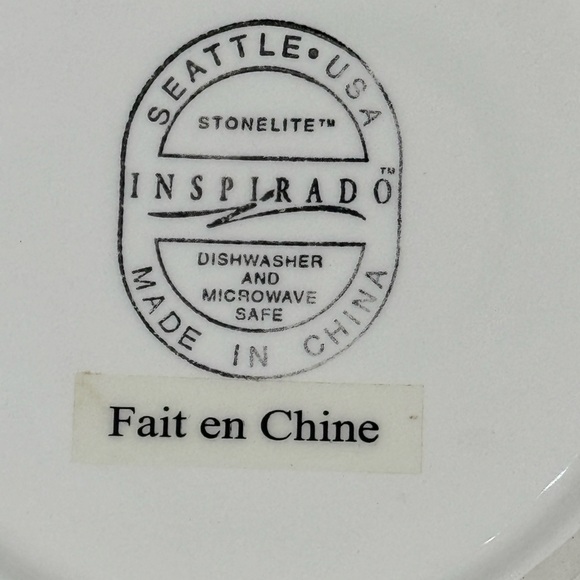 Seattle Inspirado Stonelite Antique White Cookie Jar Grapes/Vine Design - Picture 8 of 8